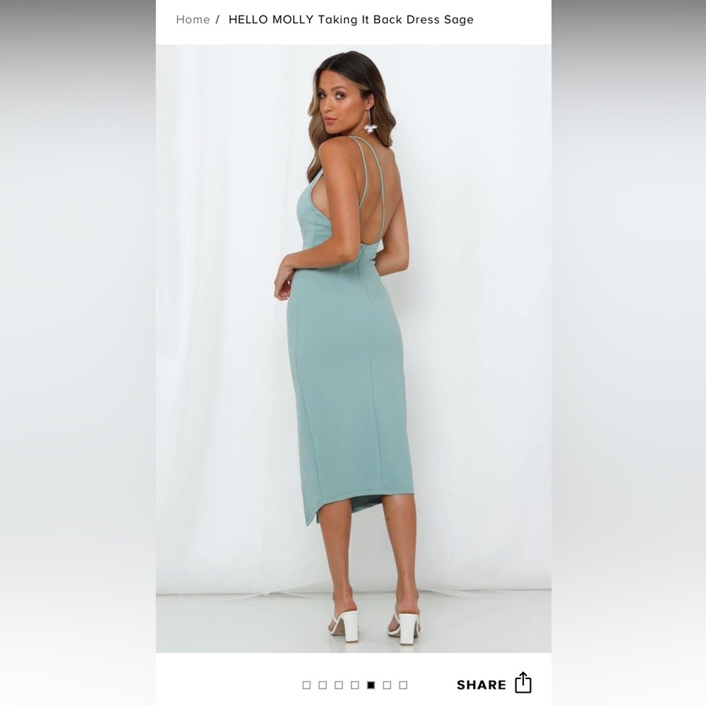 Never been worn sage Hello Molly dress NWT - Picture 2 of 3